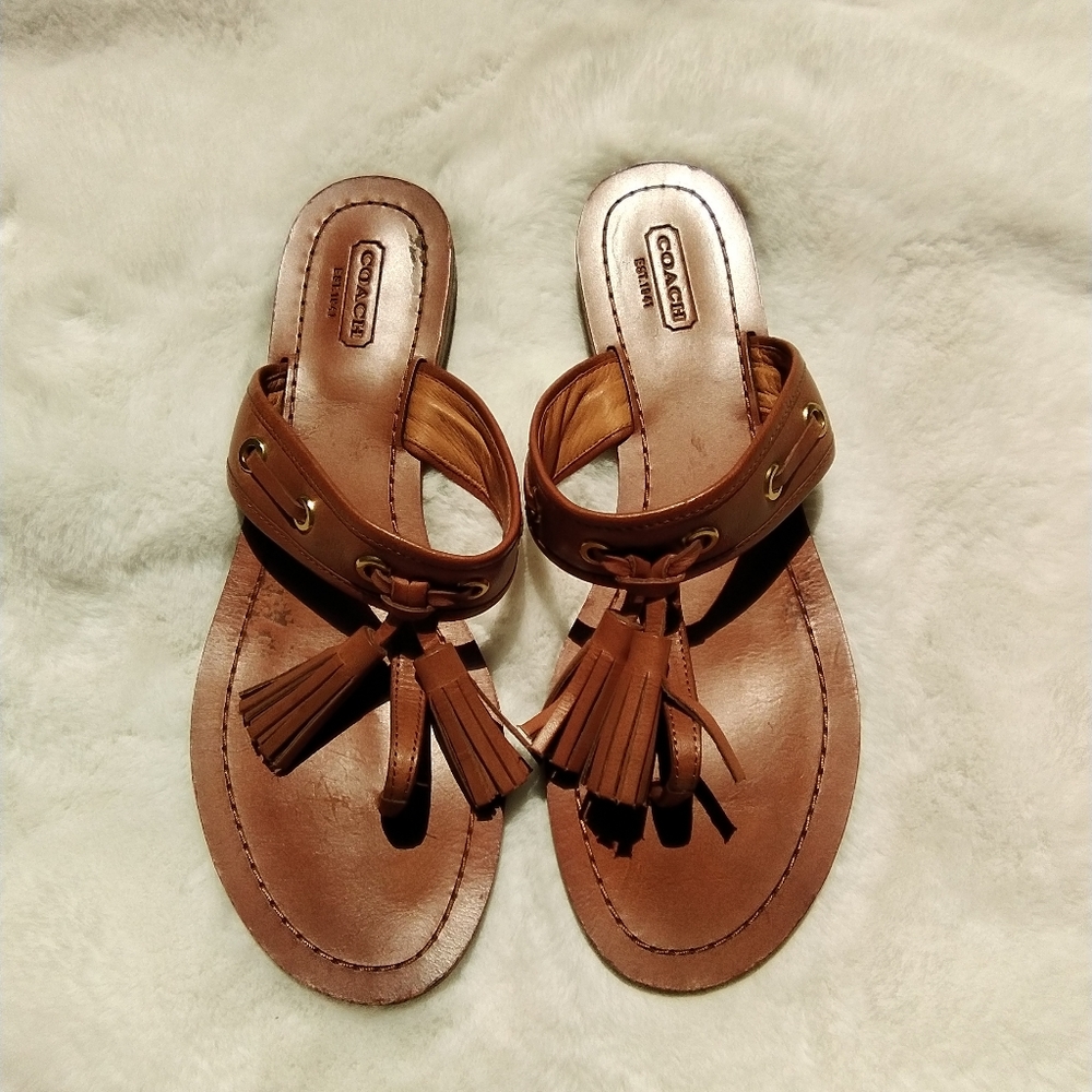 COACH Sheena leather sandals